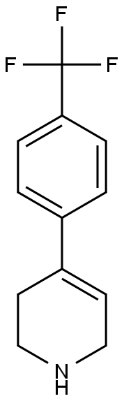 4-[4-(trifluoromethyl)phenyl]-1,2,3,6-tetrahydropyridine 结构式