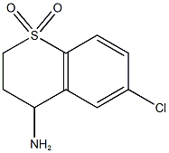 4-amino-6-chloro-3,4-dihydro-2H-1$l^{6}-benzothiopyran-1,1-dione 结构式