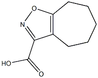 4H,5H,6H,7H,8H-cyclohepta[d][1,2]oxazole-3-carboxylic acid 结构式
