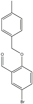 5-bromo-2-[(4-methylphenyl)methoxy]benzaldehyde 结构式