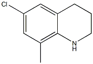 6-chloro-8-methyl-1,2,3,4-tetrahydroquinoline 结构式