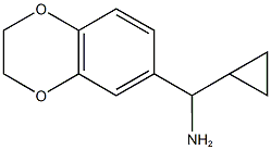 cyclopropyl(2,3-dihydro-1,4-benzodioxin-6-yl)methanamine 结构式