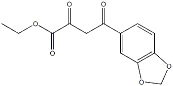 ethyl 4-(2H-1,3-benzodioxol-5-yl)-2,4-dioxobutanoate 结构式