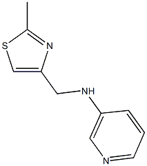 N-[(2-methyl-1,3-thiazol-4-yl)methyl]pyridin-3-amine 结构式