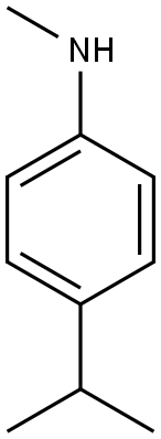 N-methyl-4-(propan-2-yl)aniline 结构式