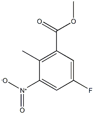 methyl 5-fluoro-2-methyl-3-nitrobenzoate 结构式