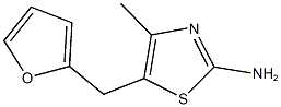 5-(2-FURYLMETHYL)-4-METHYL-1,3-THIAZOL-2-AMINE 结构式