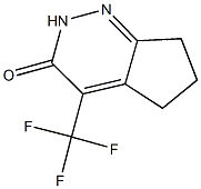 4-(TRIFLUOROMETHYL)-2,5,6,7-TETRAHYDRO-3H-CYCLOPENTA[C]PYRIDAZIN-3-ONE 结构式