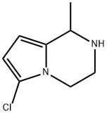 6-CHLORO-1-METHYL-1,2,3,4-TETRAHYDROPYRROLO[1,2-A]PYRAZINE 结构式