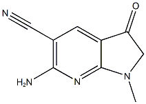 6-AMINO-1-METHYL-3-OXO-2,3-DIHYDRO-1H-PYRROLO[2,3-B]PYRIDINE-5-CARBONITRILE 结构式