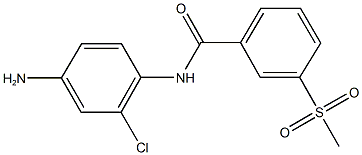 N-(4-AMINO-2-CHLOROPHENYL)-3-(METHYLSULFONYL)BENZAMIDE 结构式