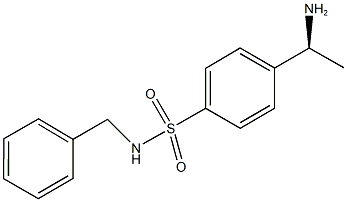 4-[(1S)-1-AMINOETHYL]-N-BENZYLBENZENESULFONAMIDE 结构式