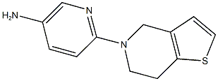 6-(6,7-DIHYDROTHIENO[3,2-C]PYRIDIN-5(4H)-YL)PYRIDIN-3-AMINE 结构式