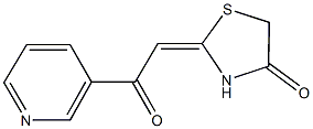 2-(2-OXO-2-PYRIDIN-3-YLETHYLIDENE)-1,3-THIAZOLIDIN-4-ONE 结构式