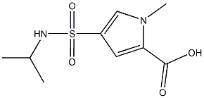 4-[(ISOPROPYLAMINO)SULFONYL]-1-METHYL-1H-PYRROLE-2-CARBOXYLIC ACID 结构式