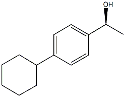 (1S)-1-(4-CYCLOHEXYLPHENYL)ETHANOL 结构式