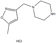 1-[(5-METHYLISOXAZOL-3-YL)METHYL]PIPERAZINE HYDROCHLORIDE 结构式