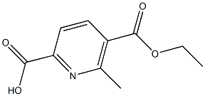 5-(ETHOXYCARBONYL)-6-METHYLPYRIDINE-2-CARBOXYLIC ACID 结构式