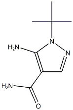 5-Amino-1-tert-butyl-1H-pyrazole-4-carboxamide 结构式