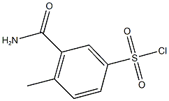 3-(aminocarbonyl)-4-methylbenzenesulfonyl chloride 结构式