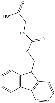 2-{[(9H-fluoren-9-ylmethoxy)carbonyl]amino}acetic acid 结构式