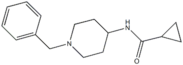 N-(1-benzylpiperidin-4-yl)cyclopropanecarboxamide 结构式