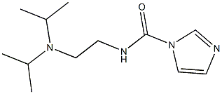 N-[2-(diisopropylamino)ethyl]-1H-imidazole-1-carboxamide 结构式