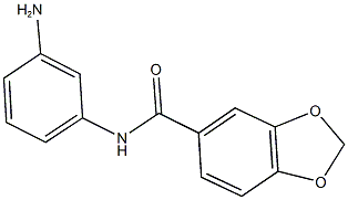 N-(3-aminophenyl)-1,3-benzodioxole-5-carboxamide 结构式