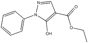 ethyl 5-hydroxy-1-phenyl-1H-pyrazole-4-carboxylate 结构式