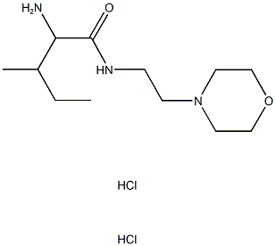 2-amino-3-methyl-N-(2-morpholin-4-ylethyl)pentanamide dihydrochloride 结构式