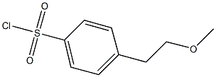 4-(2-methoxyethyl)benzenesulfonyl chloride 结构式