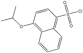 4-isopropoxynaphthalene-1-sulfonyl chloride 结构式