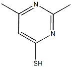 2,6-dimethylpyrimidine-4-thiol 结构式