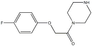 1-[(4-fluorophenoxy)acetyl]piperazine 结构式