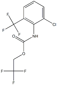2,2,2-trifluoroethyl 2-chloro-6-(trifluoromethyl)phenylcarbamate 结构式