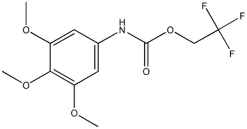 2,2,2-trifluoroethyl 3,4,5-trimethoxyphenylcarbamate 结构式