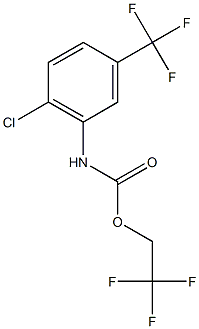 2,2,2-trifluoroethyl 2-chloro-5-(trifluoromethyl)phenylcarbamate 结构式