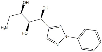 (1S,2S,3R)-4-amino-1-(2-phenyl-2H-1,2,3-triazol-4-yl)butane-1,2,3-triol 结构式
