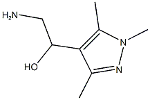 2-amino-1-(1,3,5-trimethyl-1H-pyrazol-4-yl)ethanol 结构式