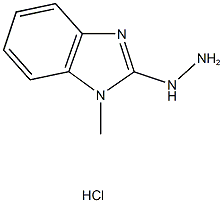 2-hydrazino-1-methyl-1H-benzimidazole hydrochloride 结构式