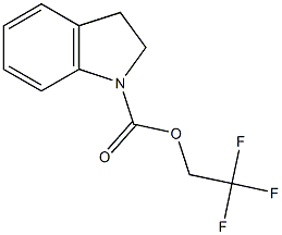 2,2,2-trifluoroethyl indoline-1-carboxylate 结构式