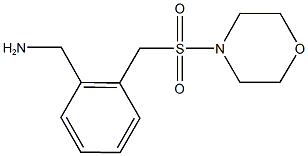 1-{2-[(morpholin-4-ylsulfonyl)methyl]phenyl}methanamine 结构式