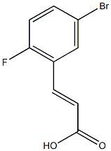 (2E)-3-(5-bromo-2-fluorophenyl)prop-2-enoic acid 结构式