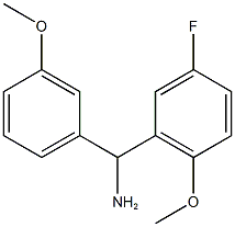 (5-fluoro-2-methoxyphenyl)(3-methoxyphenyl)methanamine 结构式