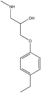 [3-(4-ethylphenoxy)-2-hydroxypropyl](methyl)amine 结构式