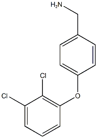 [4-(2,3-dichlorophenoxy)phenyl]methanamine 结构式