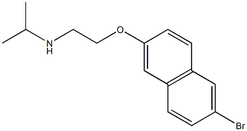 {2-[(6-bromonaphthalen-2-yl)oxy]ethyl}(propan-2-yl)amine 结构式