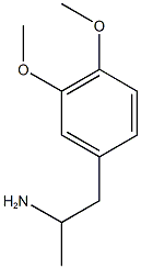 1-(3,4-dimethoxyphenyl)propan-2-amine 结构式