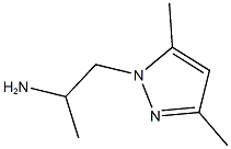 1-(3,5-dimethyl-1H-pyrazol-1-yl)propan-2-amine 结构式