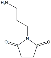 1-(3-aminopropyl)pyrrolidine-2,5-dione 结构式